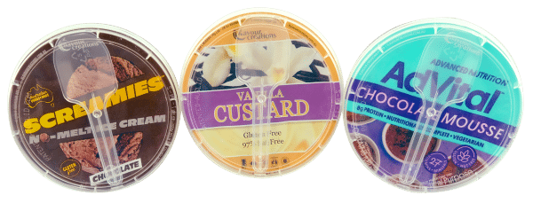 84MM COMBO LIDS WITH SPOONS - Round Cup Lid (84mm) with Spoon - Flavour Creations
