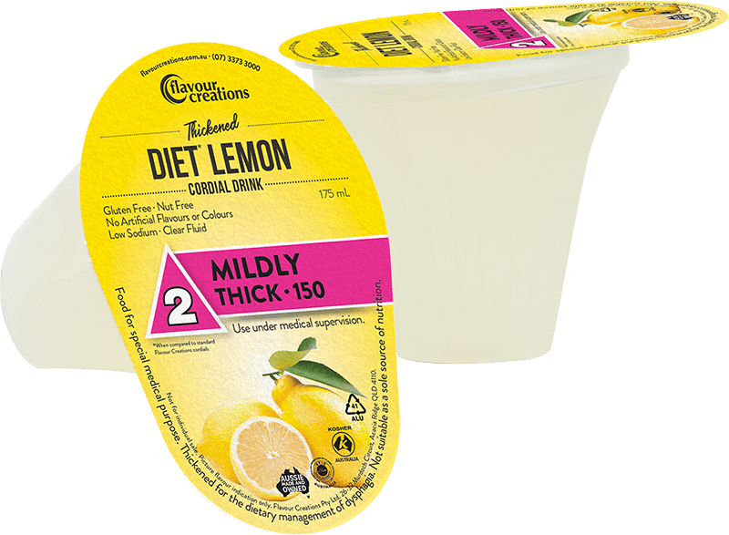 Diet Lemon Flavoured Thickened Cordial Drink - Flavour Creations