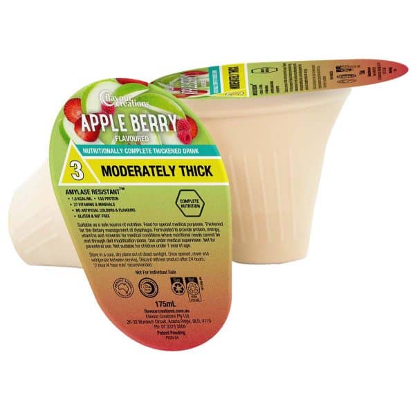 Apple Berry Flavoured Nutritionally Complete Thickened Supplement - Image 4