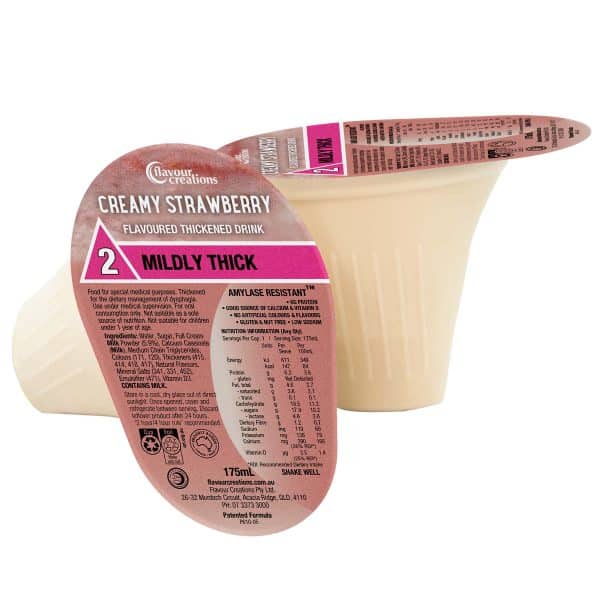 Creamy Strawberry Flavoured Thickened Drink - Image 2