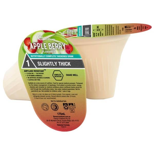Apple Berry Flavoured Nutritionally Complete Thickened Supplement - Image 2