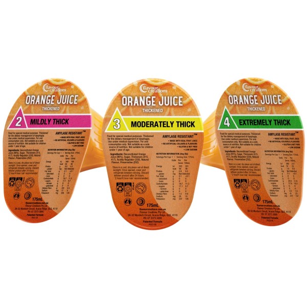 Orange all levels - Orange Juice Thickened - Flavour Creations