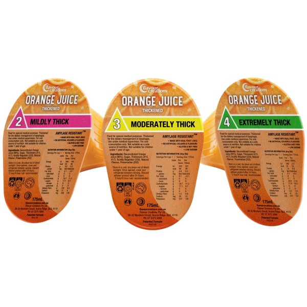 Orange all levels - Dysphagia - Flavour Creations