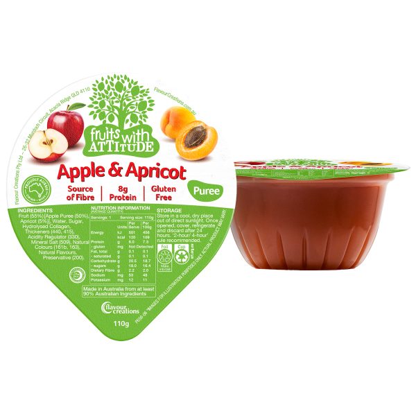 Apple and Apricot Pureed Fruits with Attitude