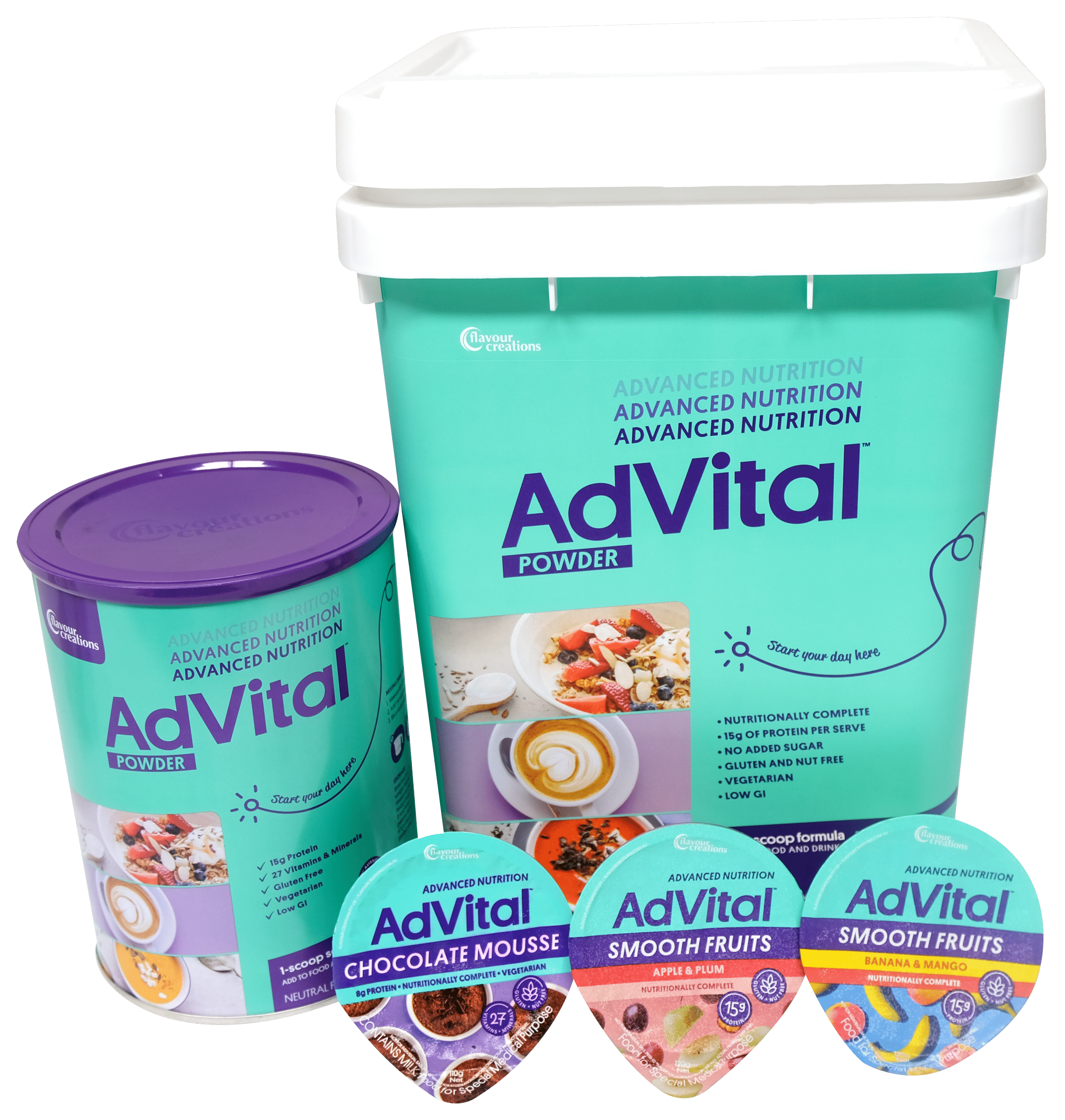 AdVital Full Product Range - AdVital Competition - Flavour Creations