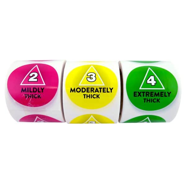Flavour Creations IDDSI Level Round Stickers