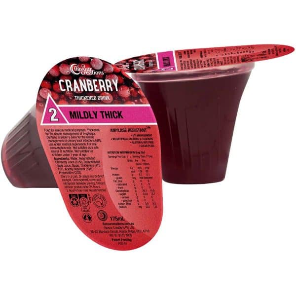 Flavour Creations Cranberry Thickened Drink Level 2
