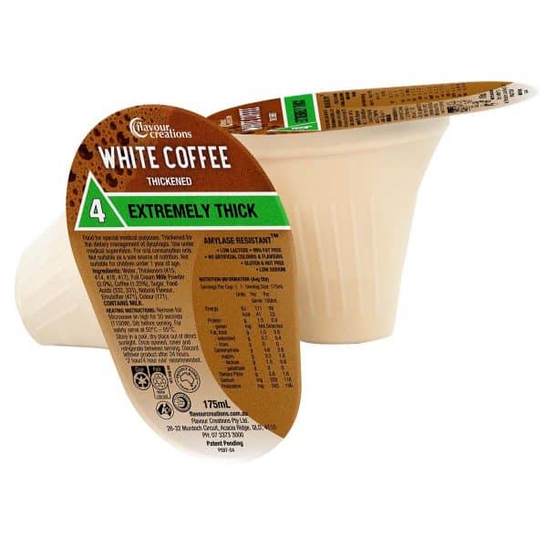 Flavour Creations White Coffee Thickened Drink Level 4