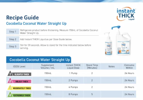 instant THICK Liquid Recipe Guide – Cocobella Coconut Water Straight Up - Thumbnail