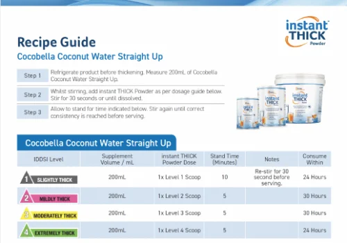 instant THICK Powder Recipe Guide – Cocobella Coconut Water Striaght Up Thumbnail