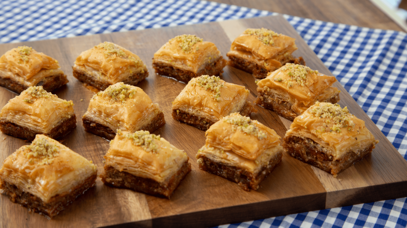 Traditional Baklava fortified with AdVital Powder